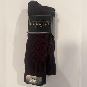 Gold Toe Cotton Fluffies in Dark Brown